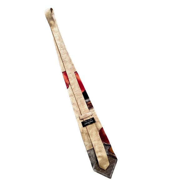 NWOT Ole Miss Rebels College Sports Theme Vintage 100% Silk Tie Eagles Wings - Picture 2 of 3